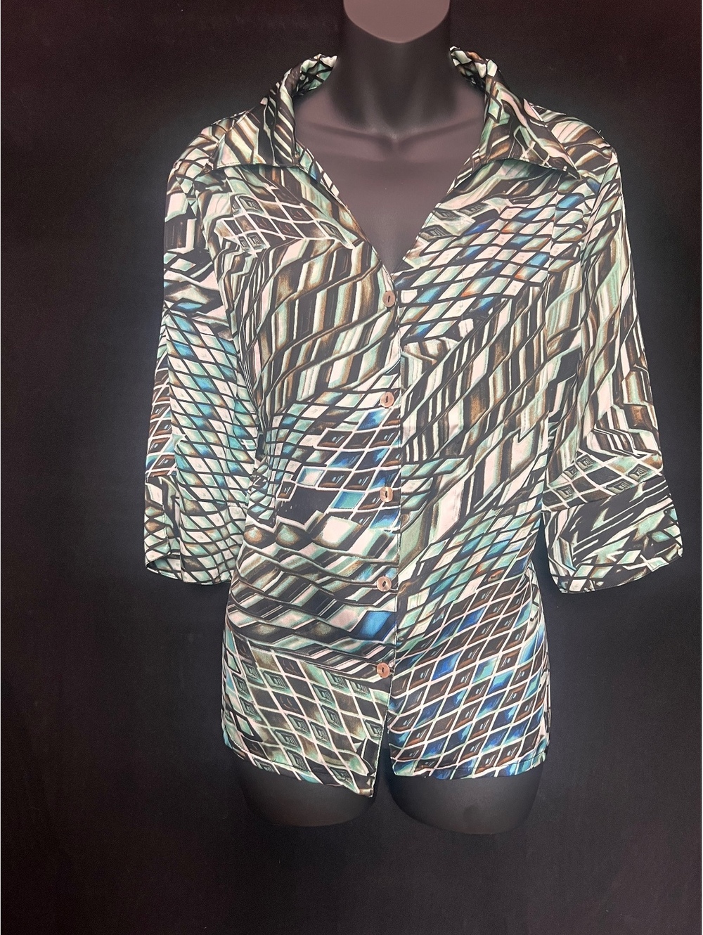 Y2K Pineapple Moon Blouse